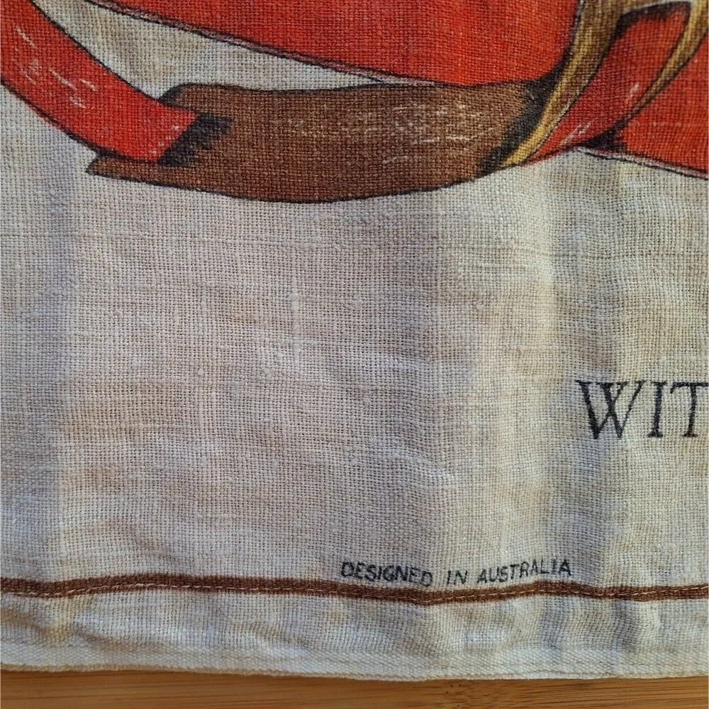 Pure Linen Pillow Cover 17x15 From Australia With Love Panda by Fast Colours